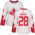 Wholesale Cheap Team Canada #28 Claude Giroux White 2016 World Cup Women's Stitched NHL Jersey
