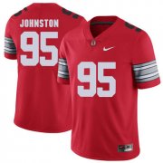 Wholesale Cheap Ohio State Buckeyes 95 Cameron Johnston Red 2018 Spring Game College Football Limited Jersey