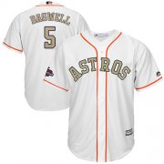 Wholesale Cheap Astros #5 Jeff Bagwell White 2018 Gold Program Cool Base Stitched Youth MLB Jersey