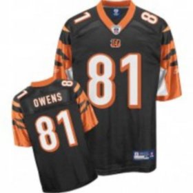 Wholesale Cheap Bengals #81 Terrell Owens Black Stitched NFL Jersey