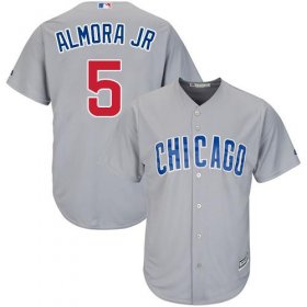 Wholesale Cheap Cubs #5 Albert Almora Jr. Grey Road Stitched Youth MLB Jersey