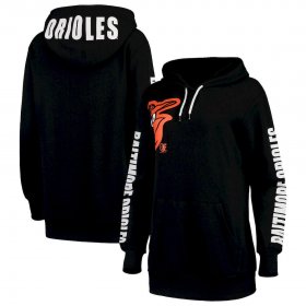Wholesale Cheap Baltimore Orioles G-III 4Her by Carl Banks Women\'s 12th Inning Pullover Hoodie Black