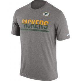 Wholesale Cheap Men\'s Green Bay Packers Nike Practice Legend Performance T-Shirt Grey