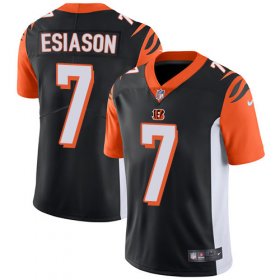 Wholesale Cheap Nike Bengals #7 Boomer Esiason Black Team Color Men\'s Stitched NFL Vapor Untouchable Limited Jersey