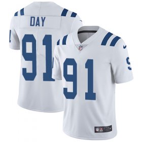 Wholesale Cheap Nike Colts #91 Sheldon Day White Men\'s Stitched NFL Vapor Untouchable Limited Jersey