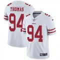 Wholesale Cheap Nike 49ers #94 Solomon Thomas White Men's Stitched NFL Vapor Untouchable Limited Jersey