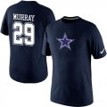 Wholesale Cheap Nike Dallas Cowboys #29 DeMarco Murray Name & Number NFL T-Shirt Blue