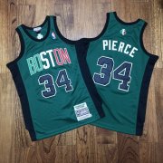 Wholesale Cheap Men's Boston Celtics #34 Paul Pierce Green 2007 Hardwood Classics Soul AU Throwback Jersey