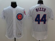 Wholesale Cheap Cubs #44 Anthony Rizzo White Flexbase Authentic Collection Stitched MLB Jersey