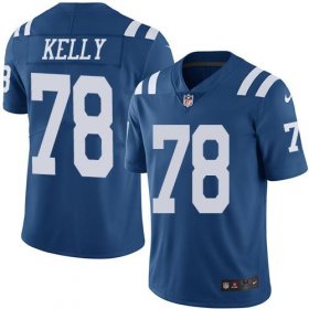 Wholesale Cheap Nike Colts #78 Ryan Kelly Royal Blue Men\'s Stitched NFL Limited Rush Jersey