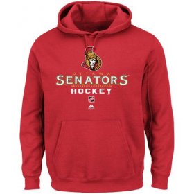 Wholesale Cheap Ottawa Senators Majestic Critical Victory Pullover Hoodie Sweatshirt Red