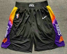 Wholesale Cheap Men\'s Phoenix Suns Black 2021 City Edition NBA Swingman Shorts