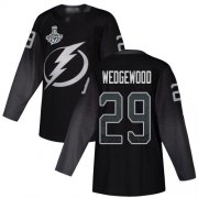 Cheap Adidas Lightning #29 Scott Wedgewood Black Alternate Authentic 2020 Stanley Cup Champions Stitched NHL Jersey