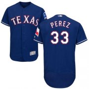 Wholesale Cheap Rangers #33 Martin Perez Blue Flexbase Authentic Collection Stitched MLB Jersey
