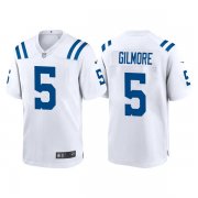 Wholesale Cheap Men's Indianapolis Colts #5 Stephon Gilmore White Stitched Game Jersey