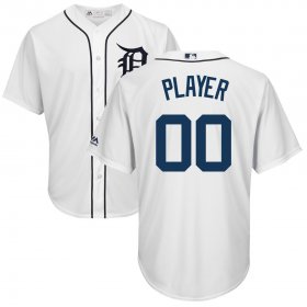 Wholesale Cheap Detroit Tigers Majestic 2018 Home Cool Base Custom Jersey White