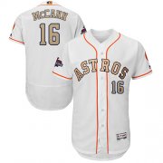 Wholesale Cheap Astros #16 Brian McCann White FlexBase Authentic 2018 Gold Program Cool Base Stitched MLB Jersey