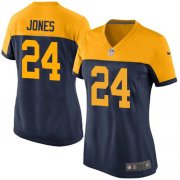 Wholesale Cheap Nike Packers #24 Josh Jones Navy Blue Alternate Women's Stitched NFL New Elite Jersey