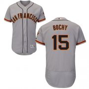 Wholesale Cheap Giants #15 Bruce Bochy Grey Flexbase Authentic Collection Road Stitched MLB Jersey