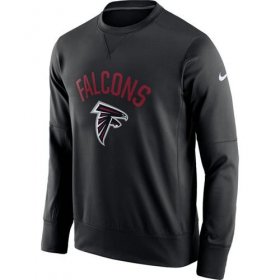 Wholesale Cheap Men\'s Atlanta Falcons Nike Black Sideline Circuit Performance Sweatshirt