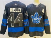 Wholesale Cheap Men's Toronto Maple Leafs #44 Morgan Rielly Black X Drew House Inside Out Stitched Jersey