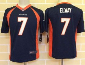 Wholesale Cheap Nike Broncos #7 John Elway Blue Alternate Youth Stitched NFL New Elite Jersey