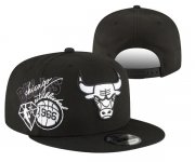 Wholesale Cheap Chicago Bulls Stitched Snapback 75th Anniversary Hats 059