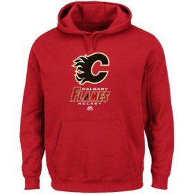 Wholesale Cheap Calgary Flames Majestic Critical Victory VIII Fleece Hoodie Red