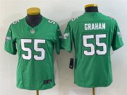 Wholesale Cheap Youth Philadelphia Eagles #55 Brandon Graham Green 2023 F.U.S.E. Stitched Football Jersey
