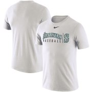 Wholesale Cheap Seattle Mariners Nike MLB Practice T-Shirt White