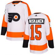 Wholesale Cheap Adidas Flyers #15 Matt Niskanen White Road Authentic Stitched Youth NHL Jersey