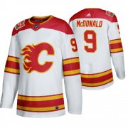 Wholesale Cheap Calgary Flames #9 Lanny Mcdonald Men's 2019-20 Heritage Classic Authentic White Stitched NHL Jersey