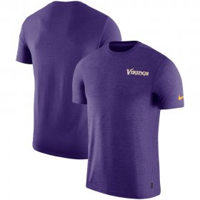 Wholesale Cheap Minnesota Vikings Nike On-Field Coaches UV Performance T-Shirt Heathered Purple