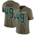Wholesale Cheap Nike Seahawks #49 Shaquem Griffin Olive Men's Stitched NFL Limited 2017 Salute To Service Jersey