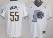 Wholesale Cheap Indiana Pacers #55 Roy Hibbert Revolution 30 Swingman 2013 Christmas Day White Jersey