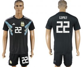 Wholesale Cheap Argentina #22 Gomez Away Soccer Country Jersey