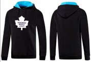 Wholesale Cheap Toronto Maple Leafs Pullover Hoodie Black & Blue