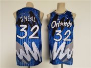 Wholesale Cheap Men's Orlando Magic #32 Shaquille O'Neal Blue Throwback basketball Jersey