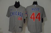 Wholesale Cheap Men's Chicago Cubs #44 Anthony Rizzo Gray Stitched MLB Flex Base Nike Jersey
