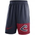 Wholesale Cheap Men's Cleveland Indians Nike Navy Cooperstown Collection Dry Fly Shorts