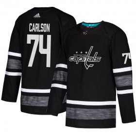 Wholesale Cheap Adidas Capitals #74 John Carlson Black Authentic 2019 All-Star Stitched Youth NHL Jersey