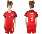 Wholesale Cheap Women's USA #9 Morris Away Soccer Country Jersey