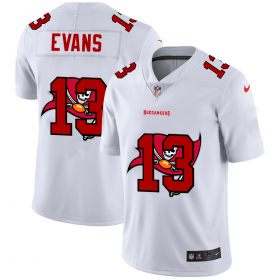 Wholesale Cheap Tampa Bay Buccaneers #13 Mike Evans White Men\'s Nike Team Logo Dual Overlap Limited NFL Jersey