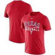 Wholesale Cheap Texas Rangers Nike Practice Performance T-Shirt Red