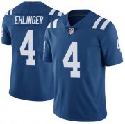 Wholesale Cheap Men's Indianapolis Colts #4 Sam Ehlinger Blue Vapor Untouchable Stitched Jersey