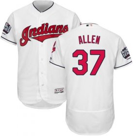 Wholesale Cheap Indians #37 Cody Allen White Flexbase Authentic Collection 2016 World Series Bound Stitched MLB Jersey