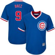 Wholesale Cheap Cubs #9 Javier Baez Blue Cooperstown Stitched Youth MLB Jersey