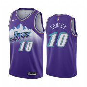 Wholesale Cheap Nike Jazz #10 Mike Conley Jr. Purple 2019-20 Hardwood Classic Edition Stitched NBA Jersey