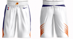 Wholesale Cheap Men\'s Phoenix Suns Nike White Short