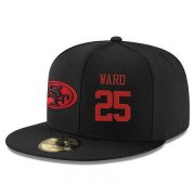 Wholesale Cheap San Francisco 49ers #25 Jimmie Ward Snapback Cap NFL Player Black with Red Number Stitched Hat